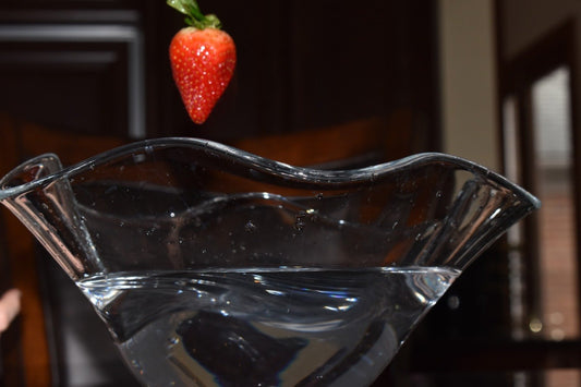 Falling strawberry