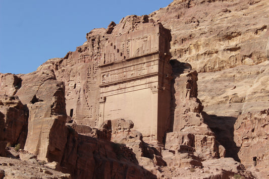 Ancient Masonry In Petra Mountain